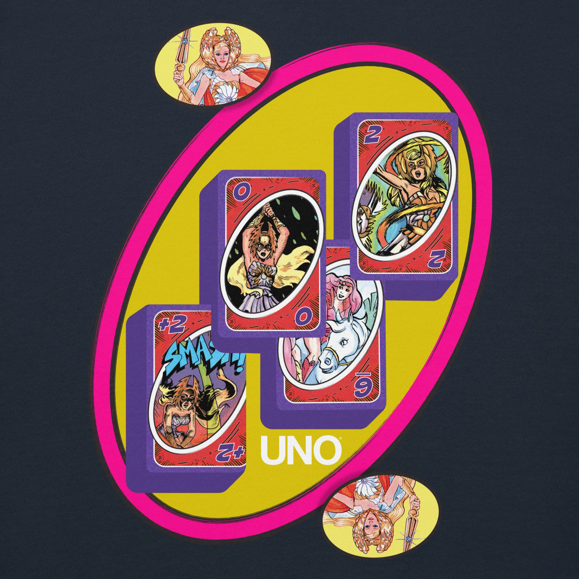 UNO Masters of the Universe She-Ra Princess Power Black Hoodie - Image 8