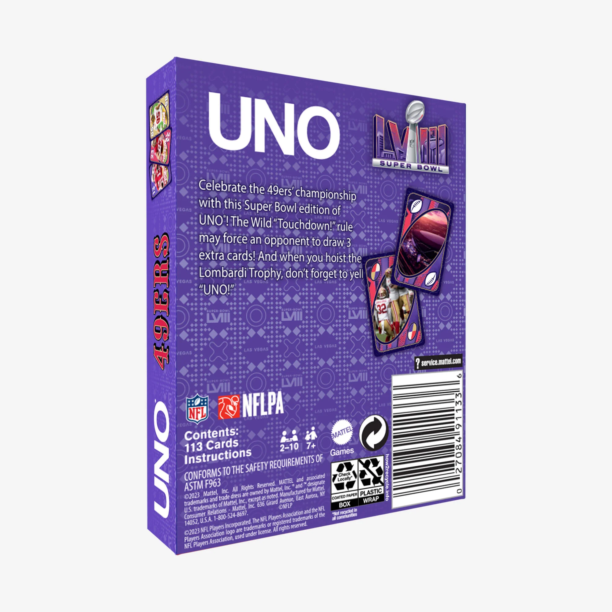 UNO LVIII Super Bowl Card Game San Francisco 49ers - Image 6