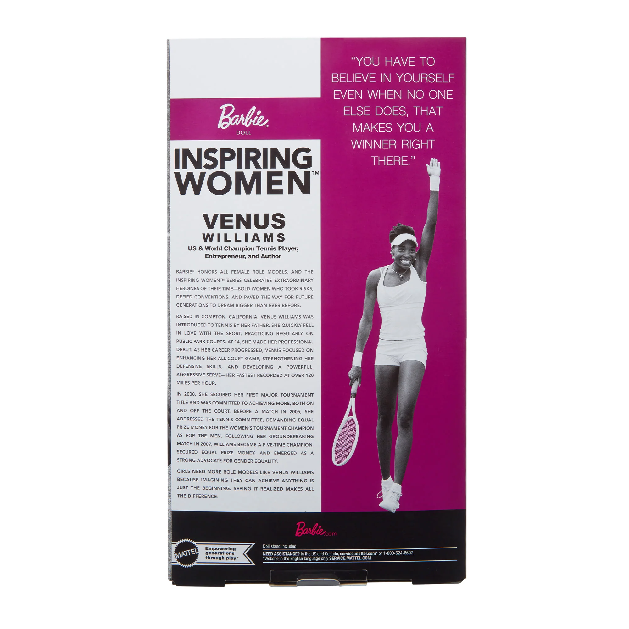 Barbie Inspiring Women Venus Williams Doll - Image 17