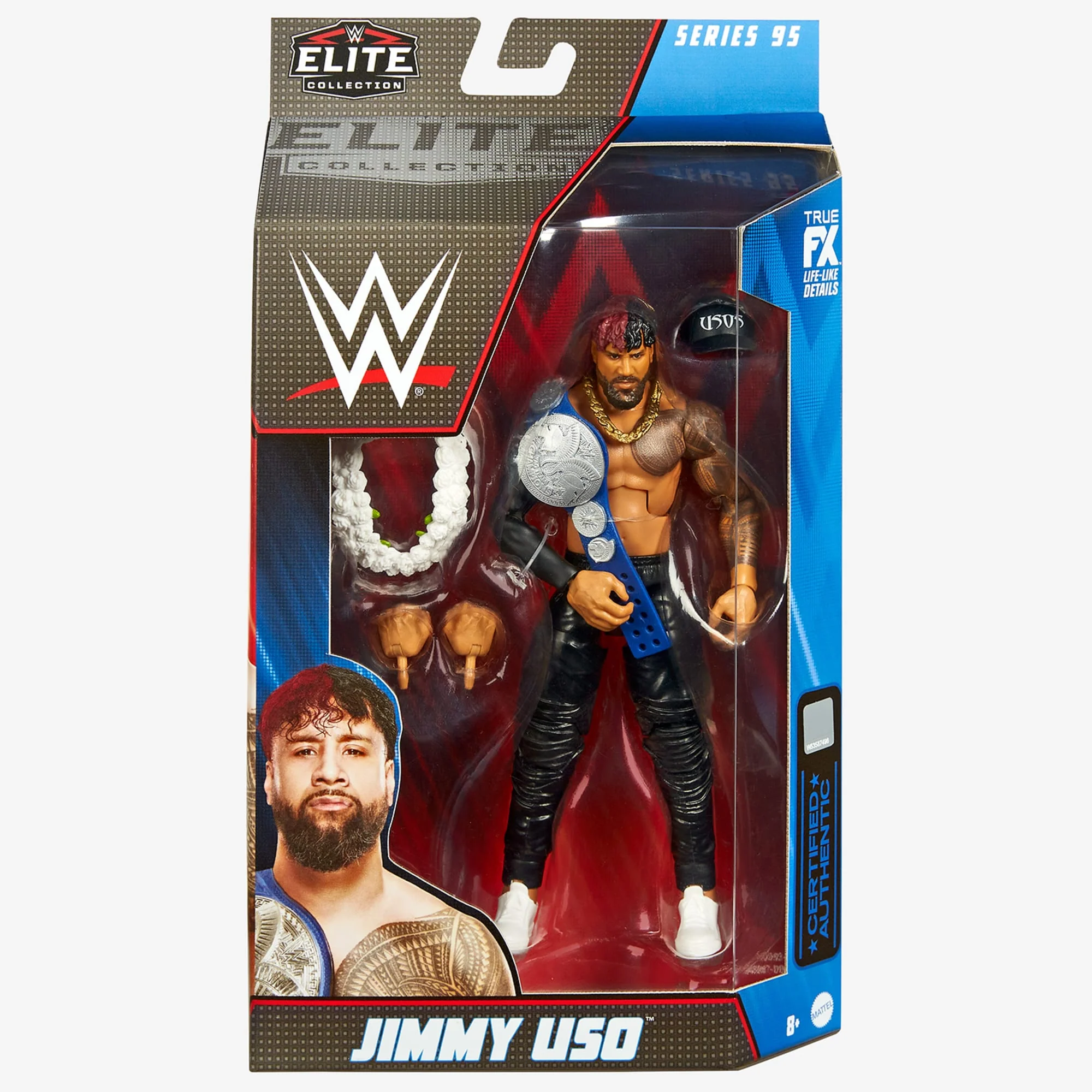 WWE Jimmy Uso Elite Collection Action Figure - Image 6