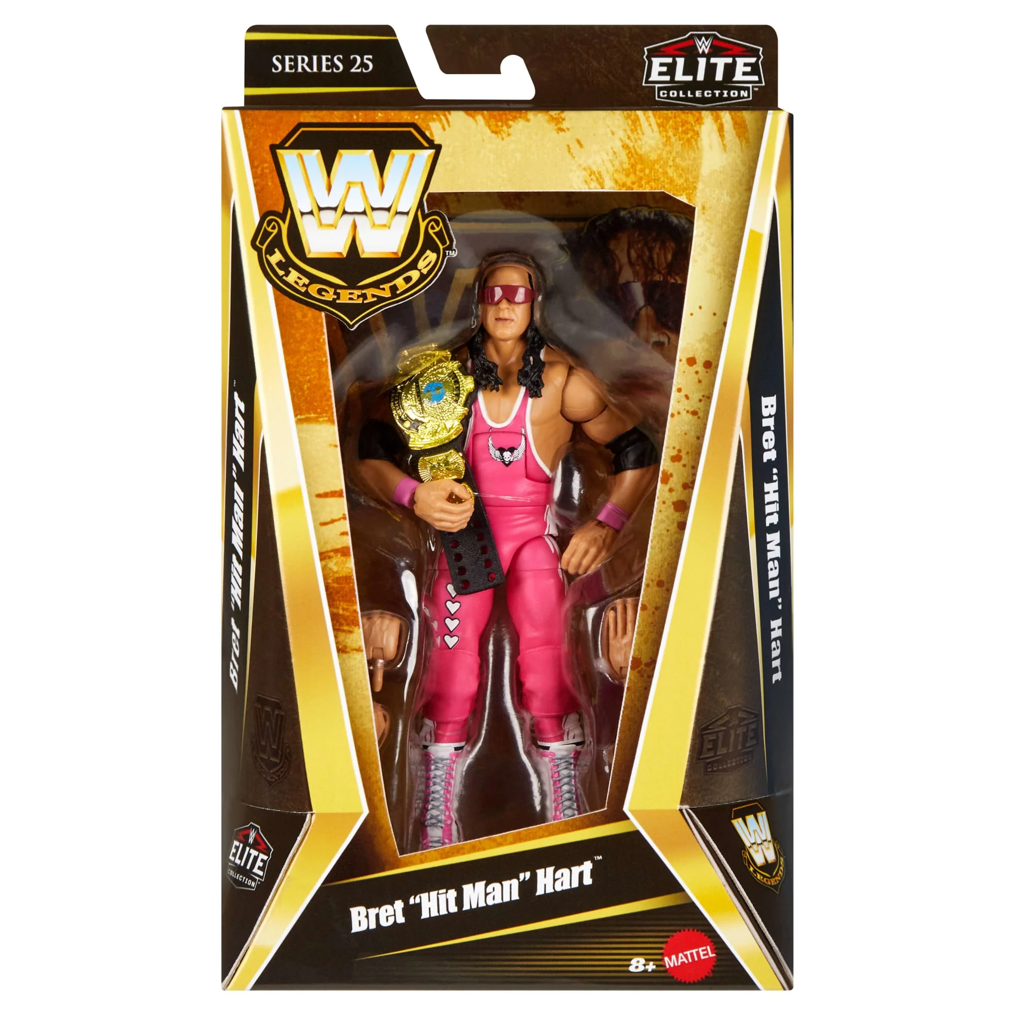 WWE Elite Legends Bret “Hit Man” Hart Action Figure - Image 6