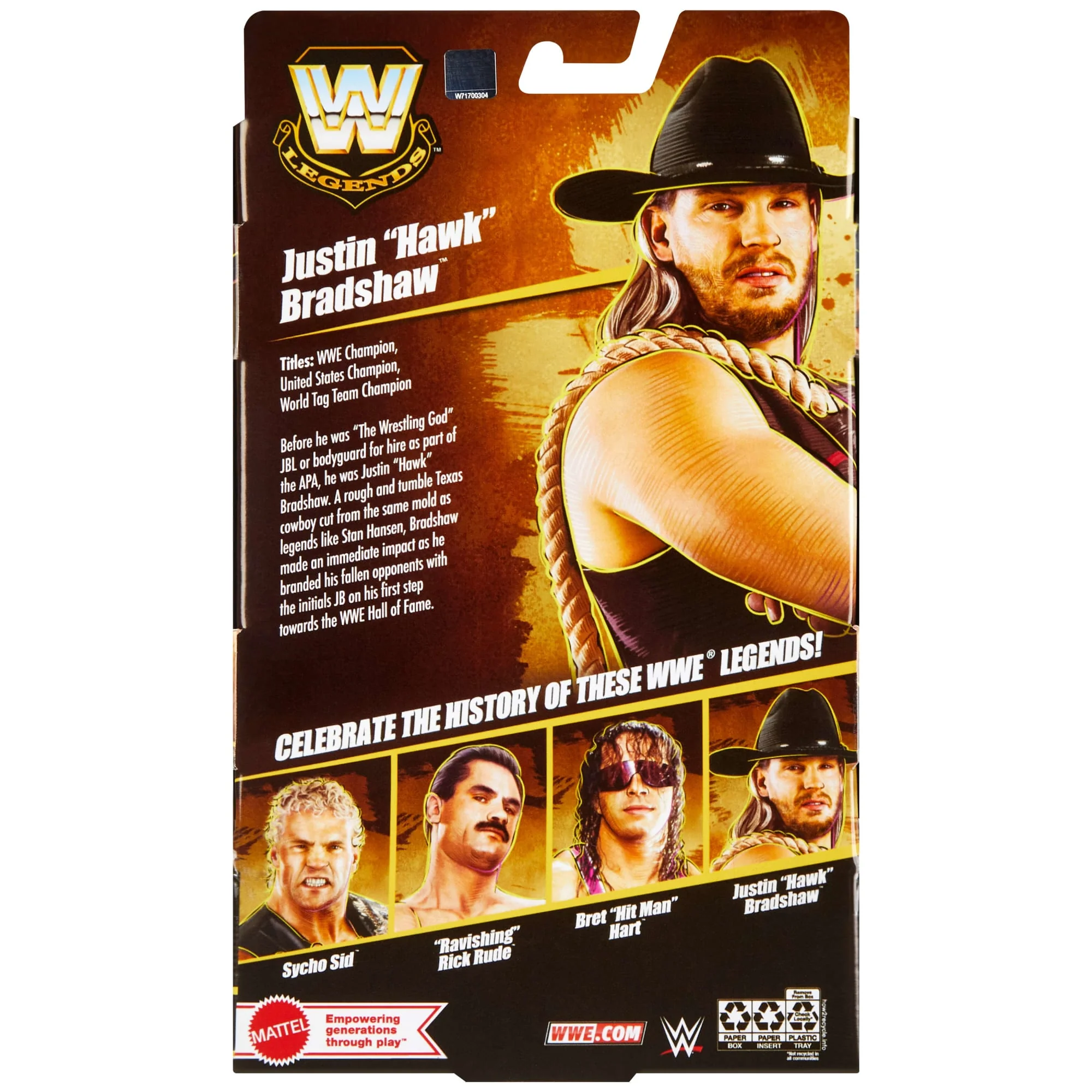 WWE Elite Legends Justin “Hawk” Bradshaw Action Figure - Image 7