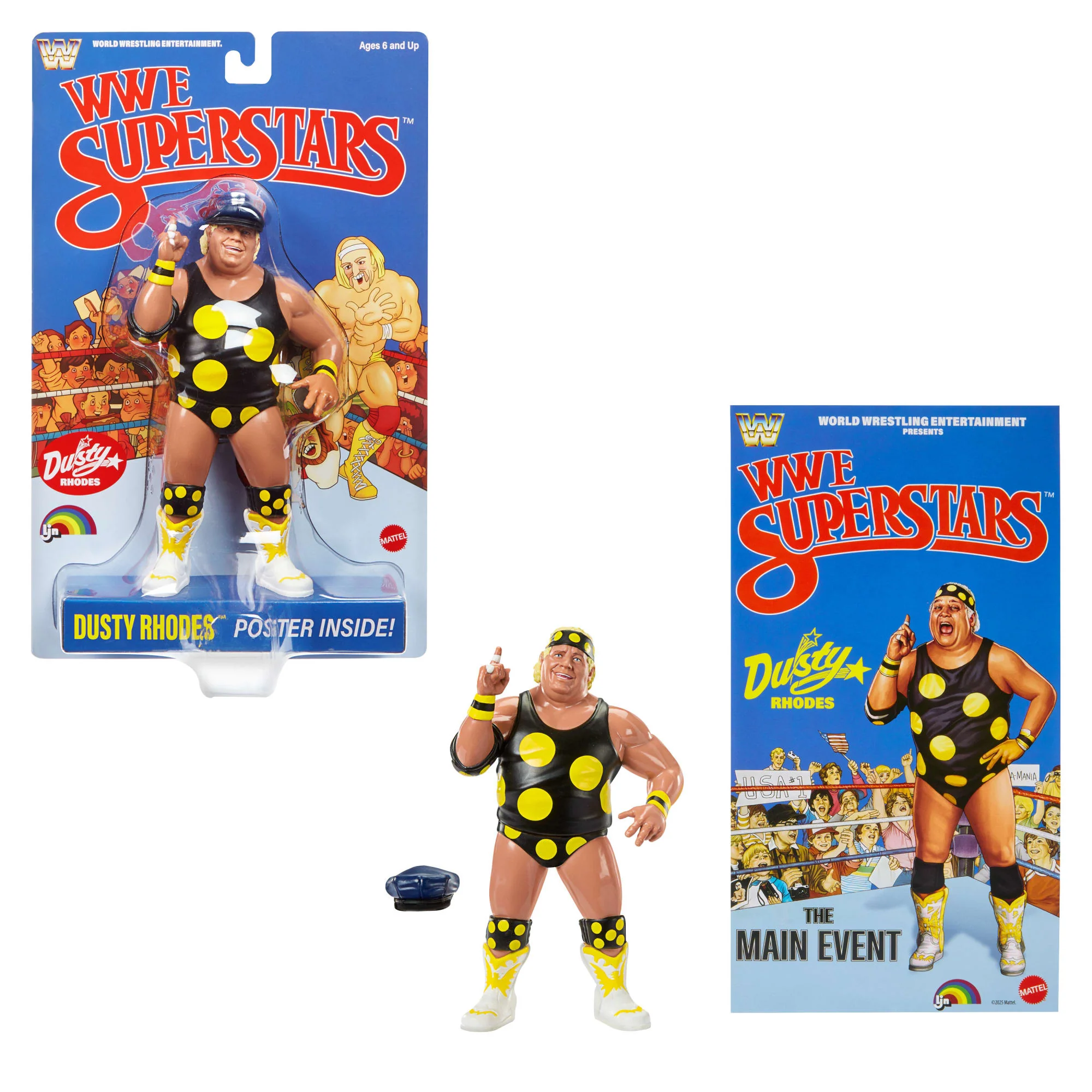 LJN  WWE Superstars Dusty Rhodes Action Figure - Image 5