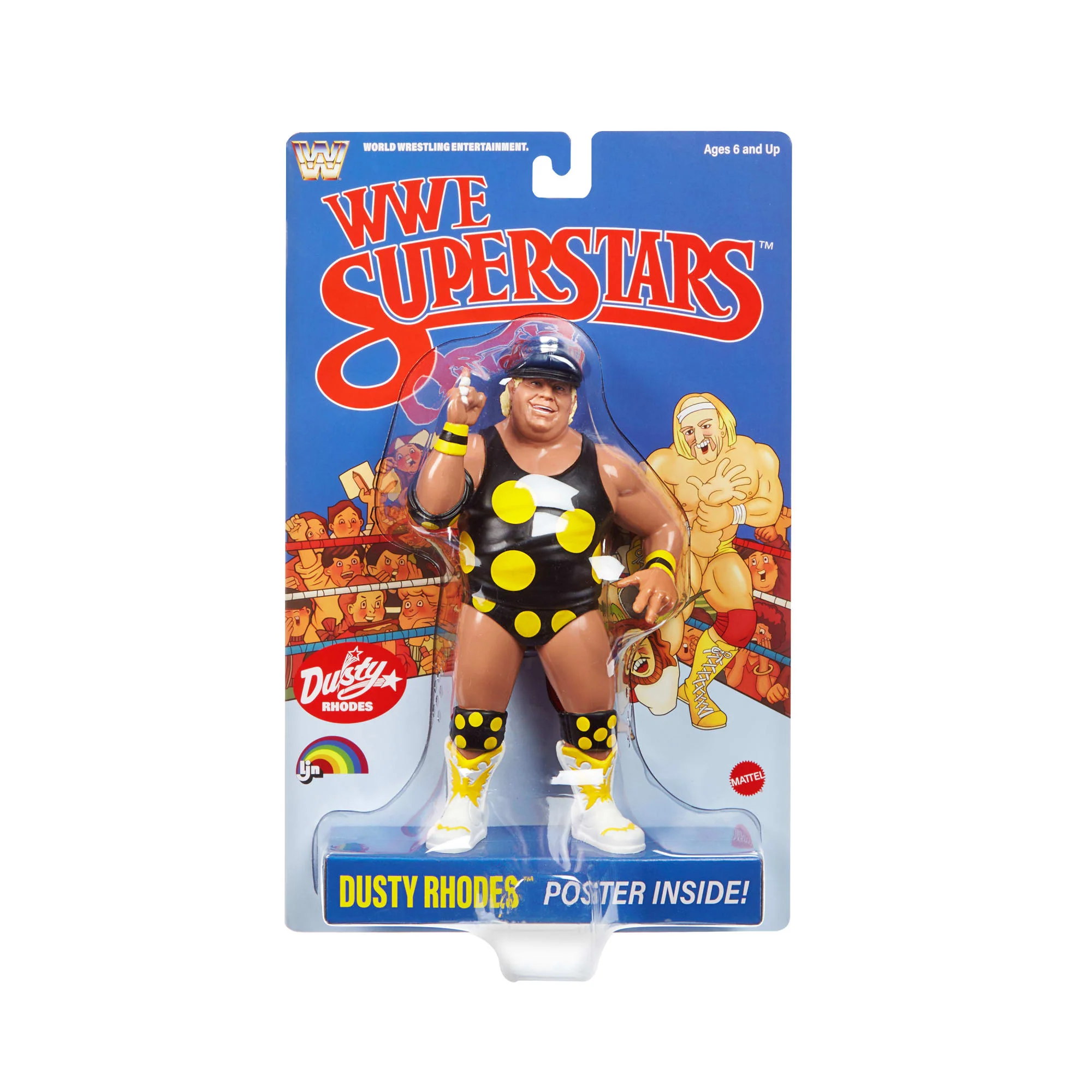 LJN  WWE Superstars Dusty Rhodes Action Figure - Image 6