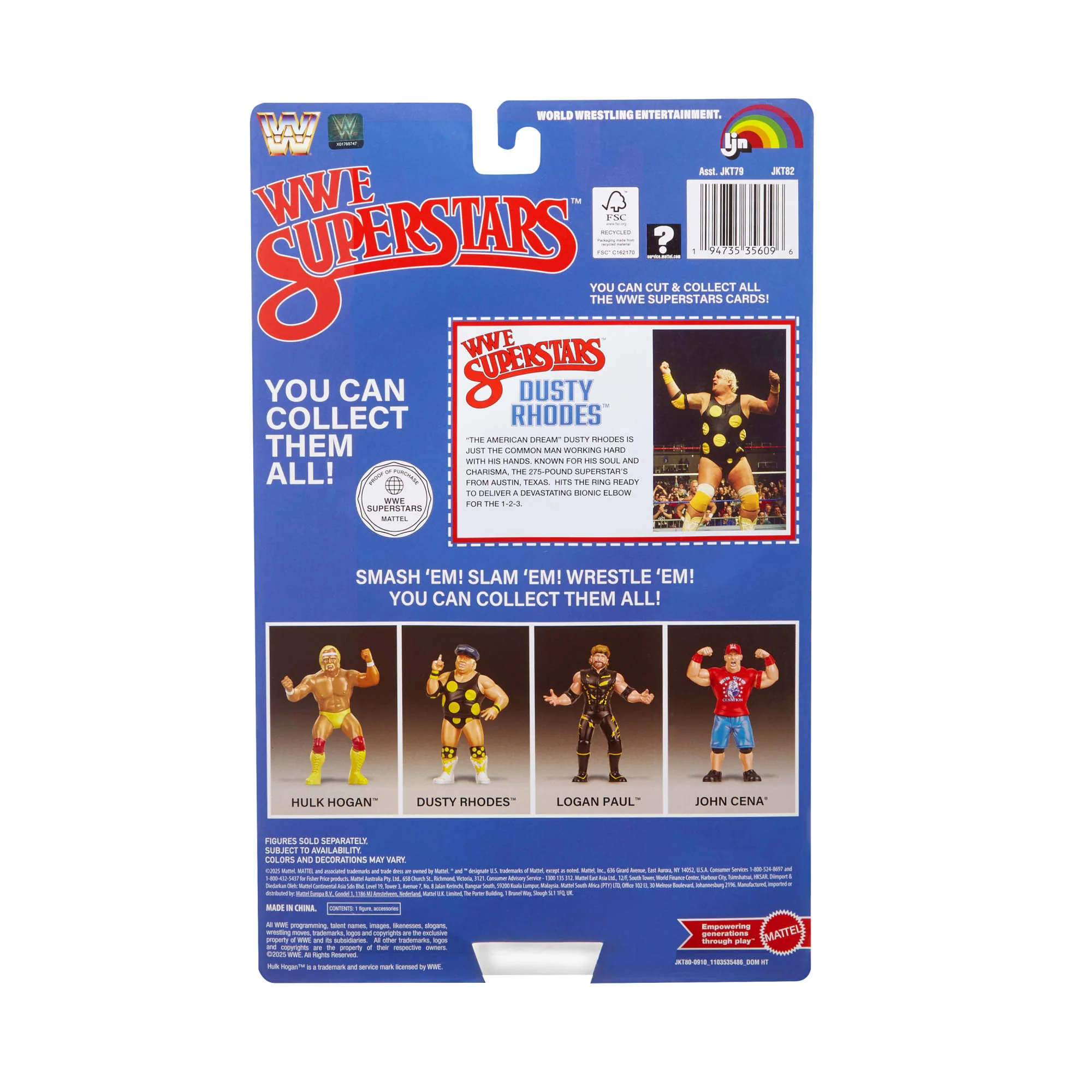 LJN  WWE Superstars Dusty Rhodes Action Figure - Image 7