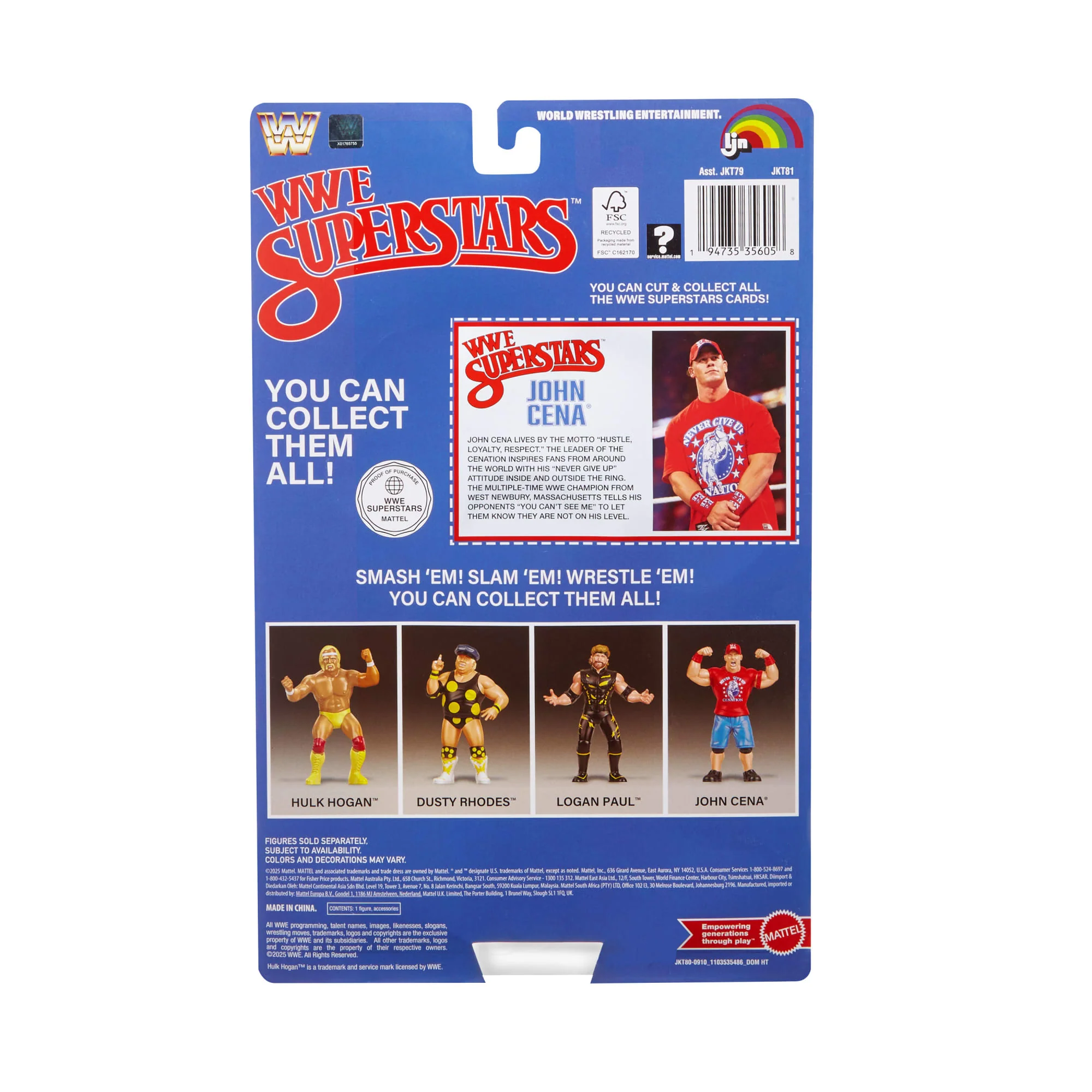 LJN WWE Superstars John Cena Action Figure - Image 8