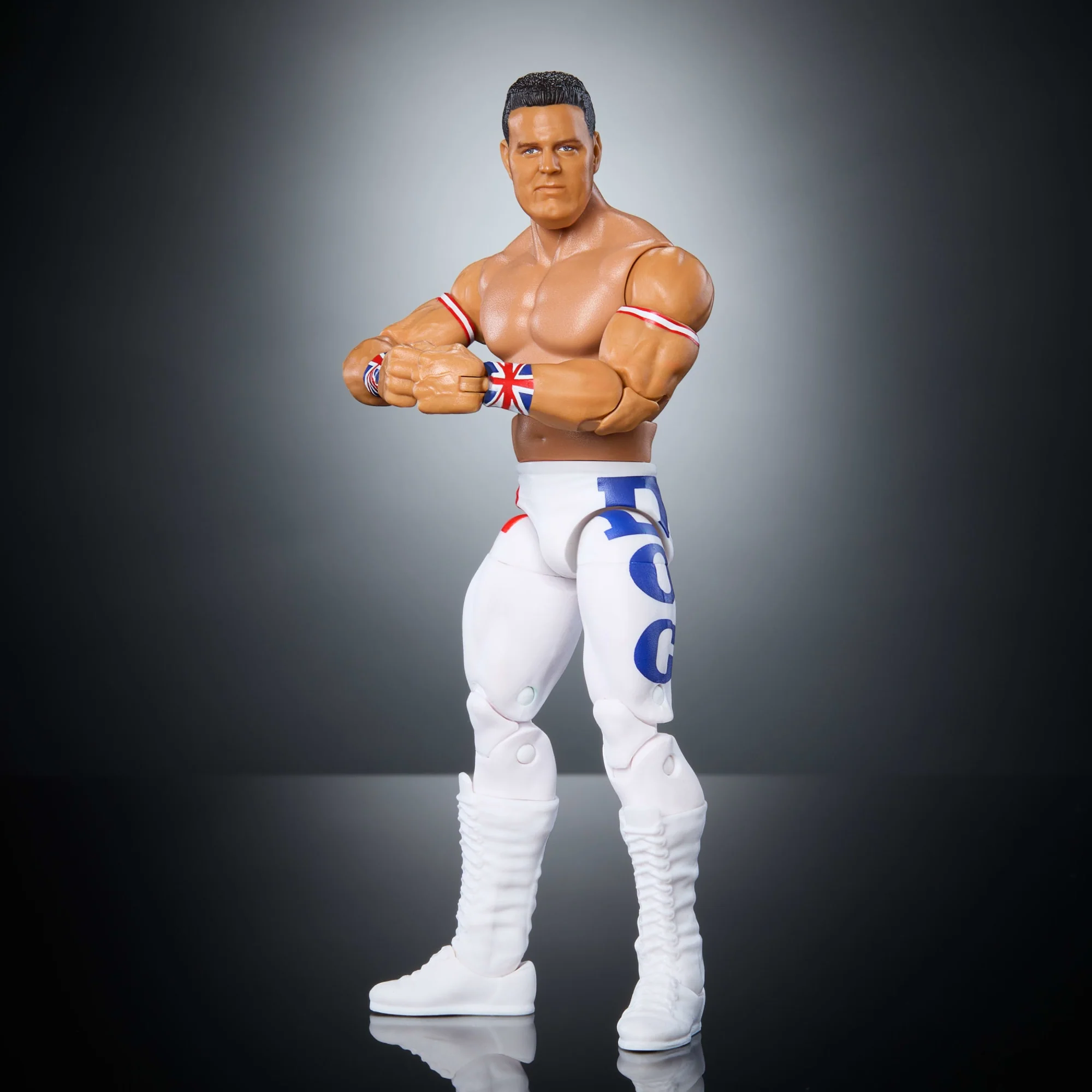 WWE Elite Collection Monday Night War British Bulldog Action Figure & Plus Golga Build-A-Figure Parts - Image 2