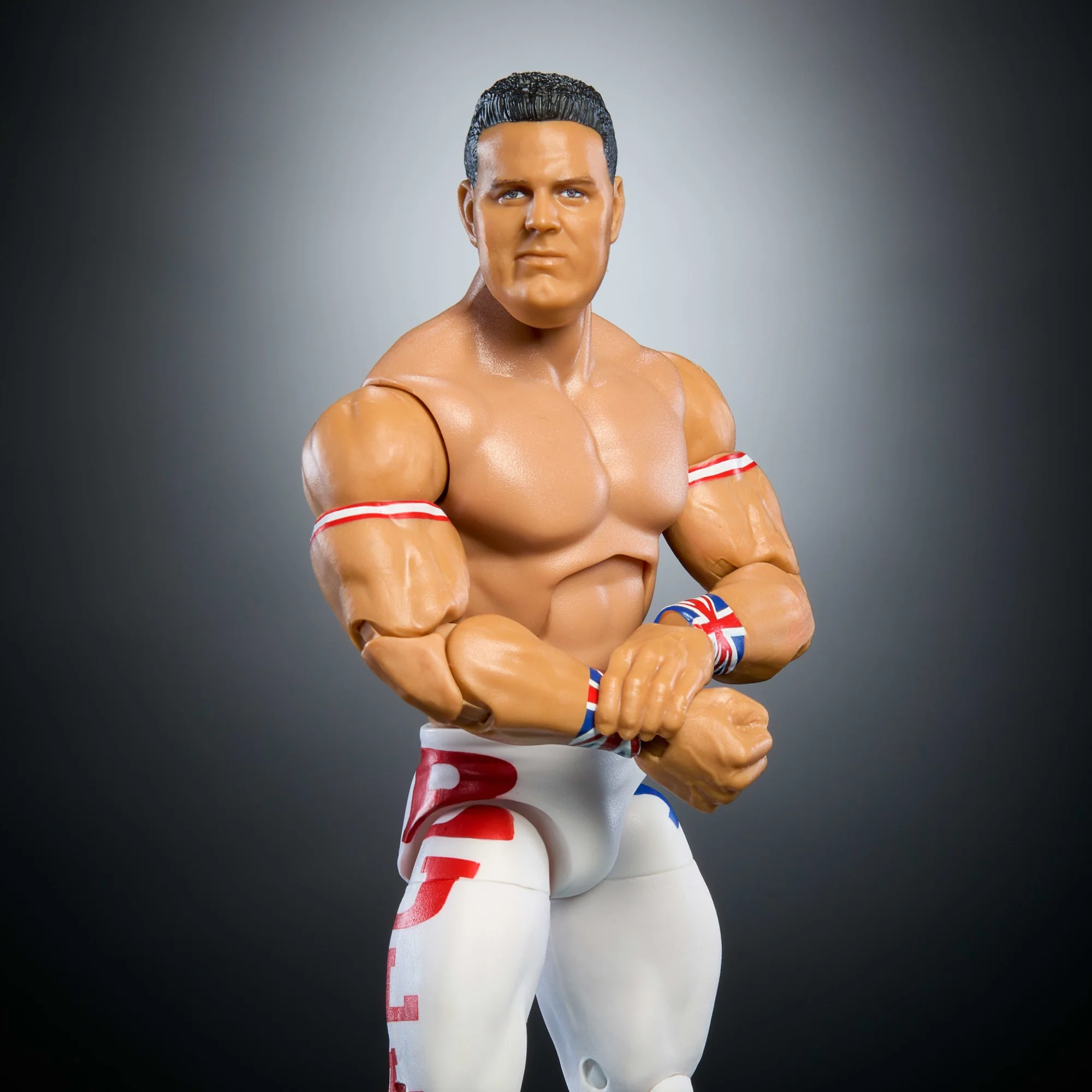 WWE Elite Collection Monday Night War British Bulldog Action Figure & Plus Golga Build-A-Figure Parts - Image 5