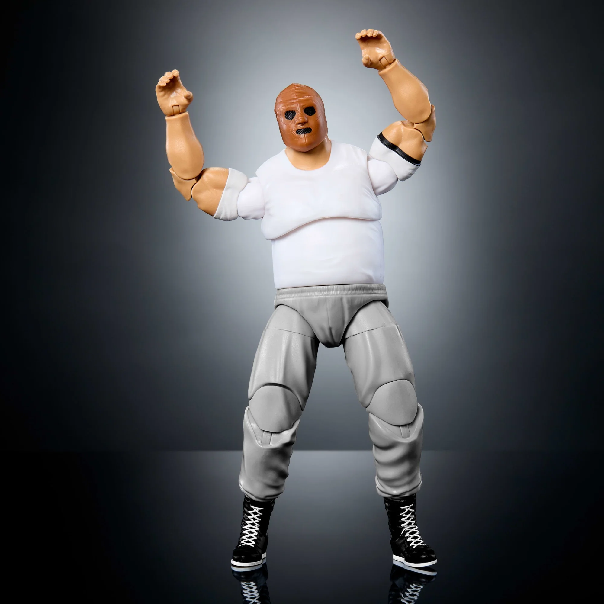 WWE Elite Collection Monday Night War Hardcore Hak Action Figure & Golga Build-A-Figure Parts - Image 8