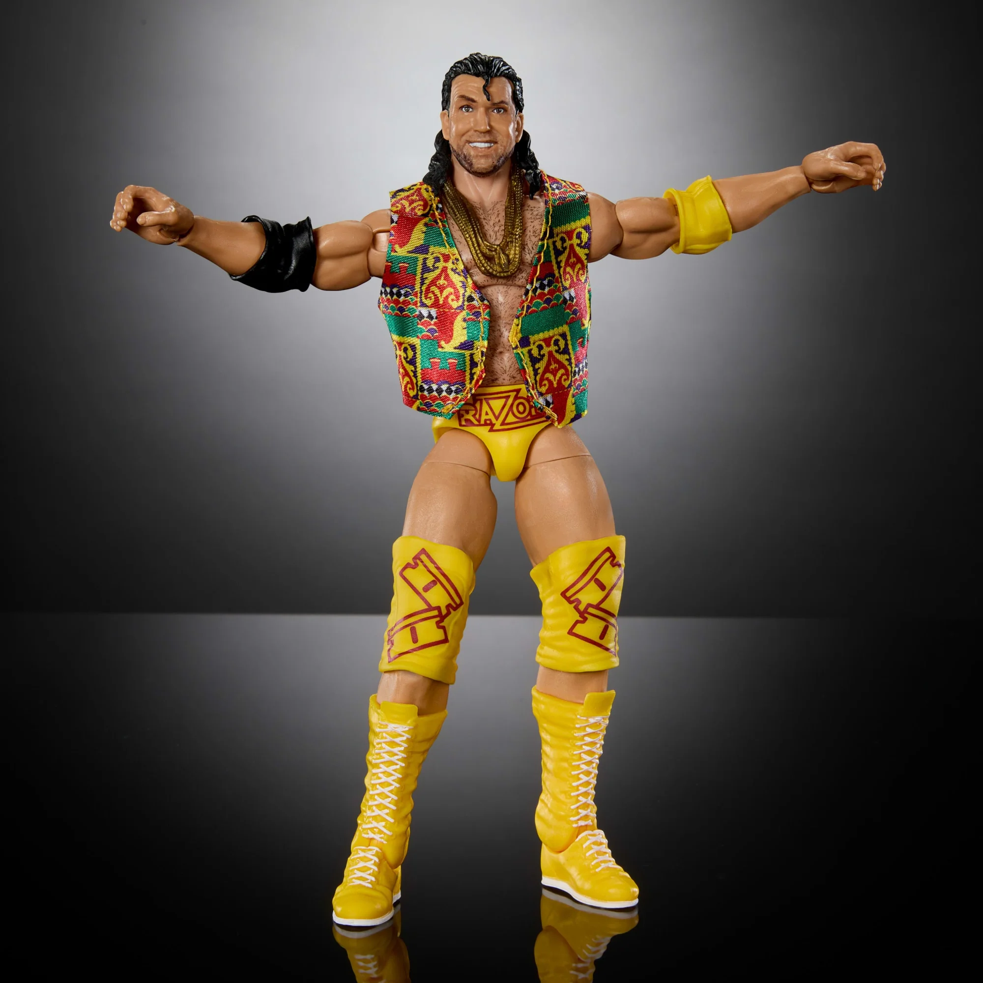 WWE Monday Night War Elite Collection Razor Ramon Action Figure & Dusty Rhodes Build-A-Figure Parts - Image 2