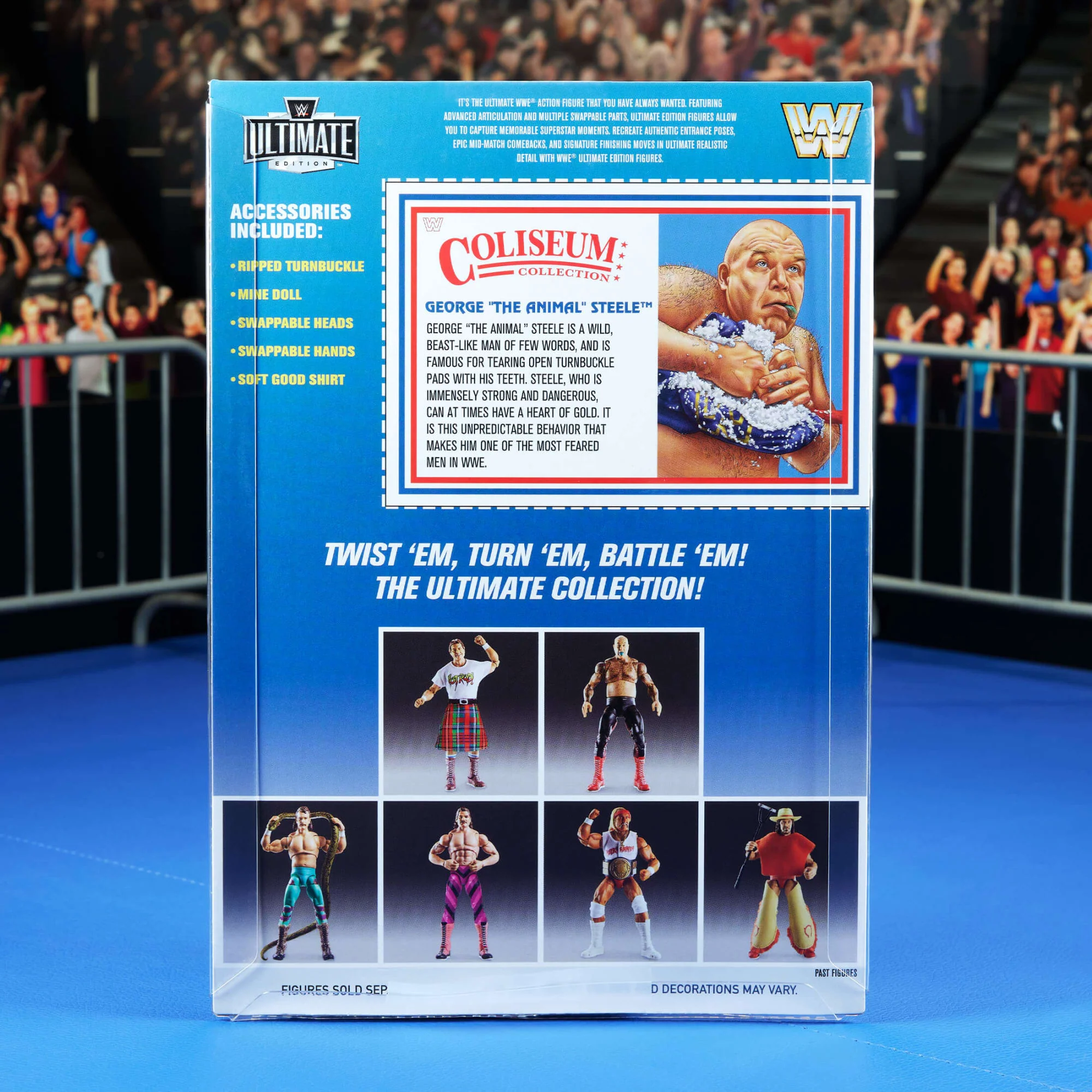 WWE Ultimate Edition Coliseum Collection "Rowdy" Roddy Piper & George "The Animal" Steele 2-Pack - Image 16