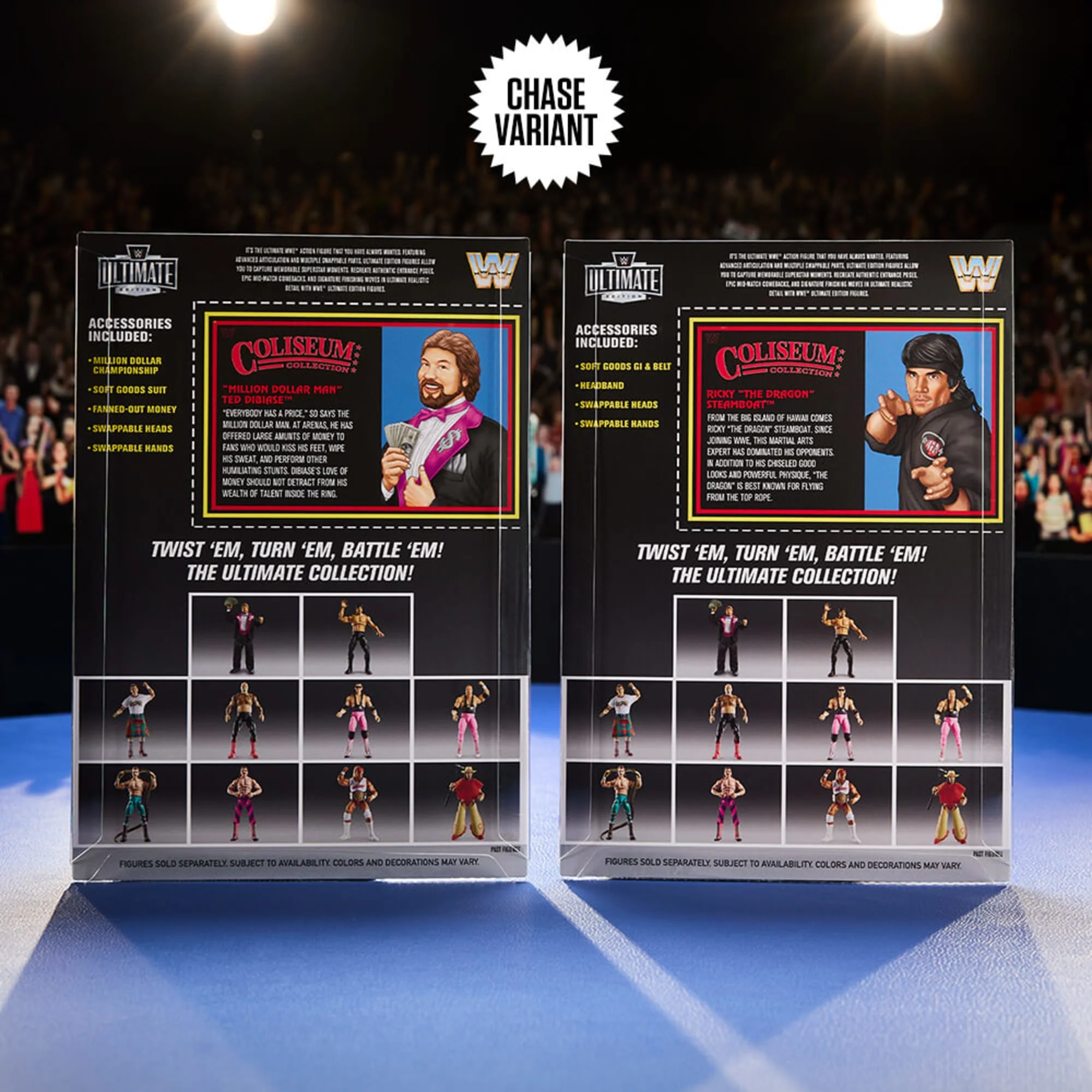 WWE Ultimate Edition Coliseum Collection “Million Dollar Man” Ted DiBiase and Ricky “The Dragon” Steamboat 2-Pack - Image 11