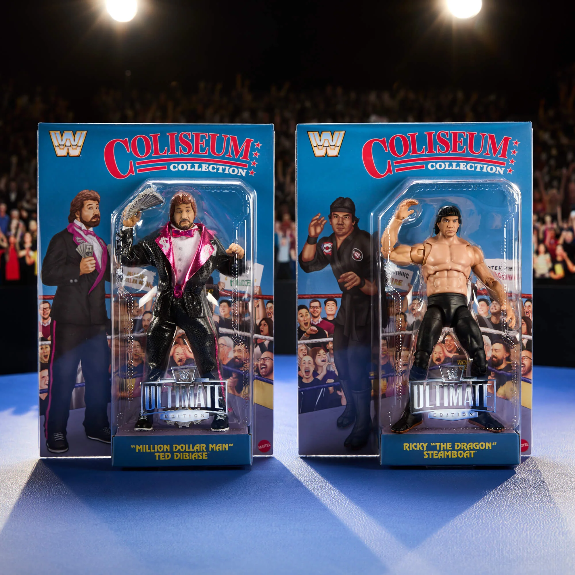 WWE Ultimate Edition Coliseum Collection “Million Dollar Man” Ted DiBiase and Ricky “The Dragon” Steamboat 2-Pack - Image 12
