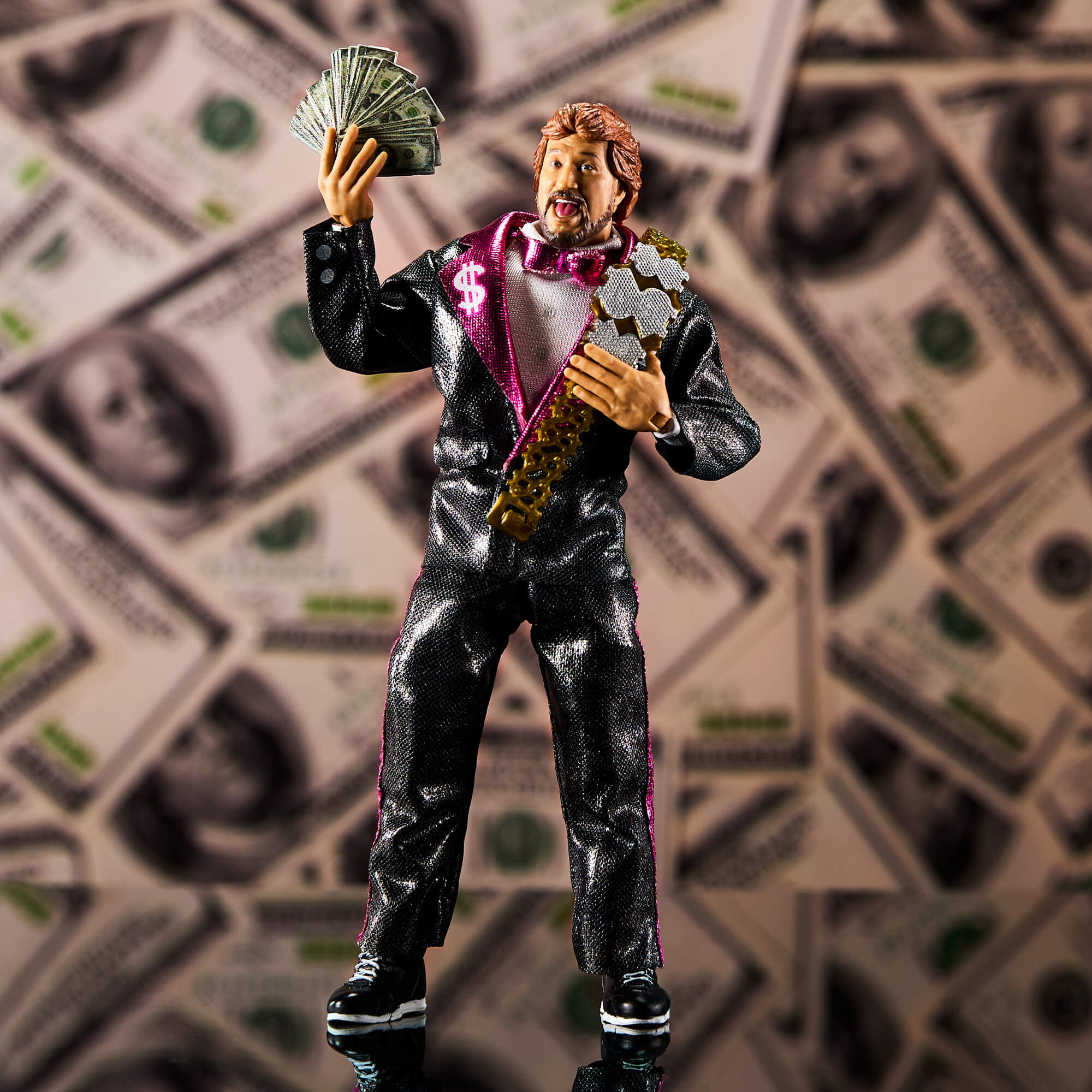 WWE Ultimate Edition Coliseum Collection “Million Dollar Man” Ted DiBiase and Ricky “The Dragon” Steamboat 2-Pack - Image 6