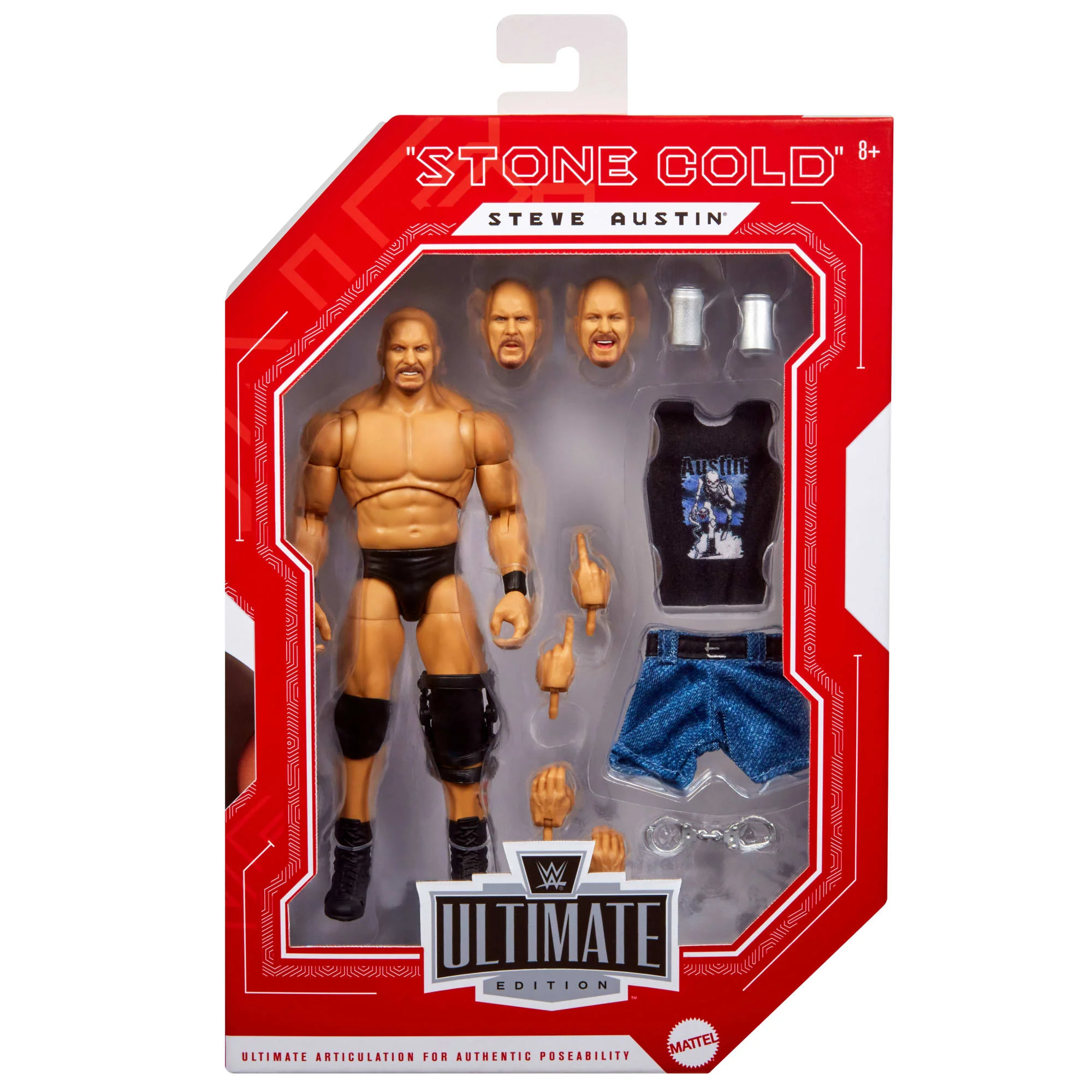 WWE Ultimate Edition Monday Night War "Stone Cold" Steve Austin Action Figure - Image 6
